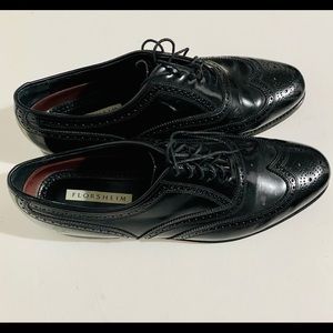 Florsheim  Mens Size 12 D Black Dress Shoes Lace